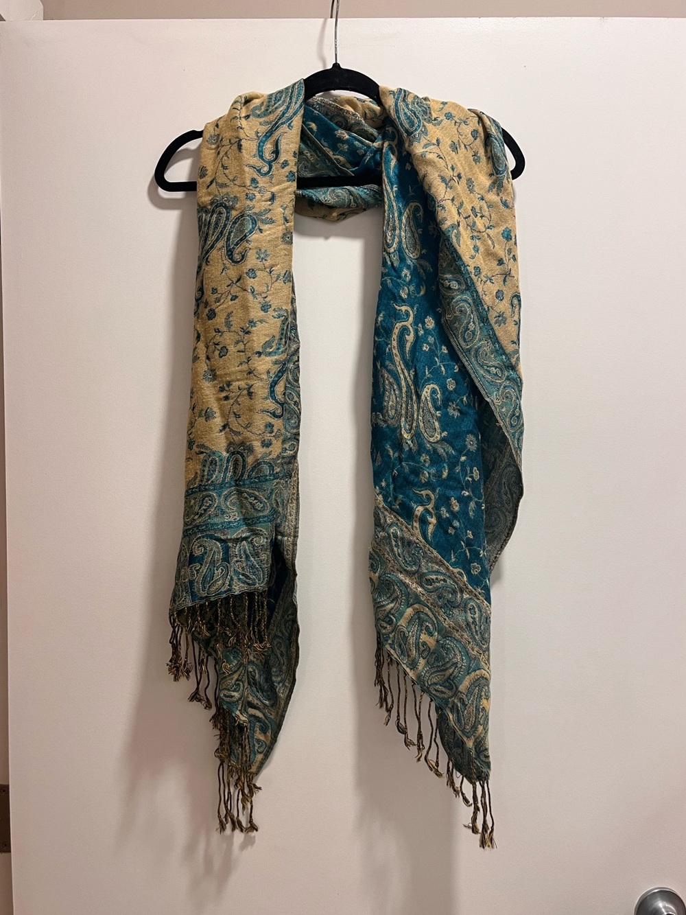 Teal Blue Pashmina